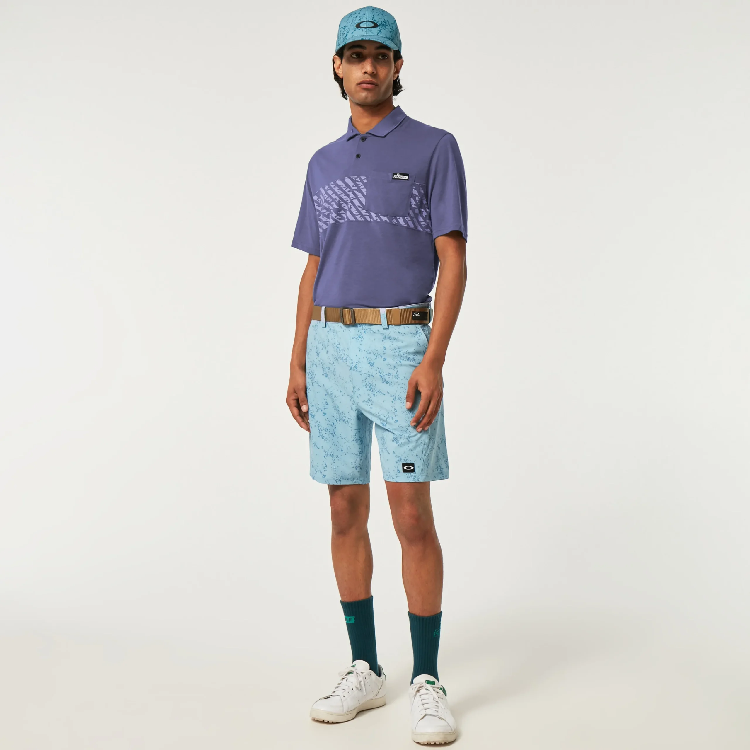 Cheap Sand Stripe Pocket Herre Poloskjorter